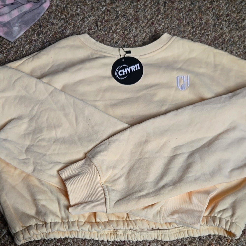 Cream Crop Top